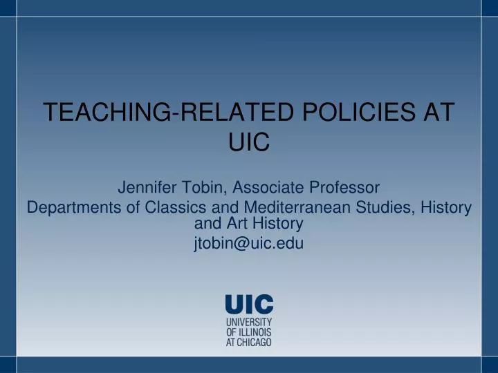 teaching related policies at uic
