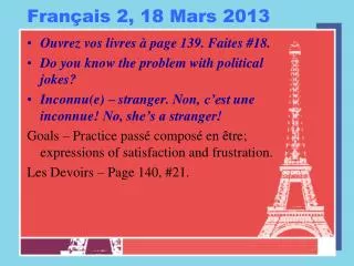 Français 2, 18 Mars 2013