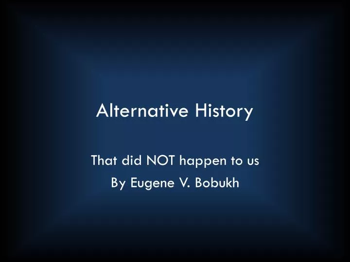 alternative history