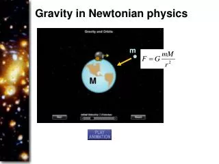 Gravity in Newtonian physics