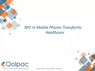 NFC In Mobile Phones Transforms Healthcare