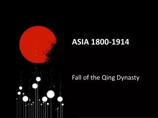 Asia 1800-1914
