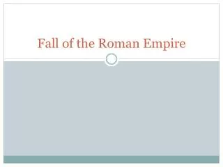 fall of the roman empire