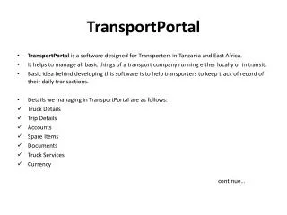 TransportPortal