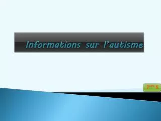 informations sur l autisme
