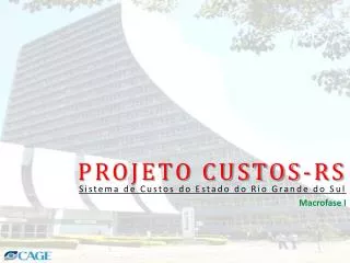 projeto custos rs