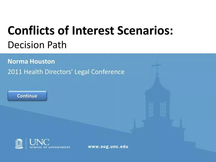conflicts of interest scenarios decision path