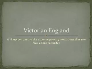 Victorian England