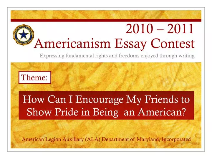2010 2011 americanism essay contest