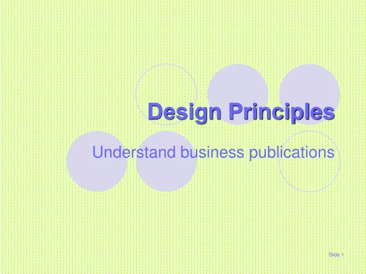 design principles