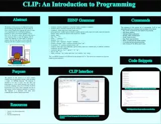 CLIP: An Introduction to Programming