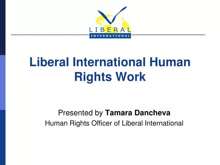 liberal international human rights work