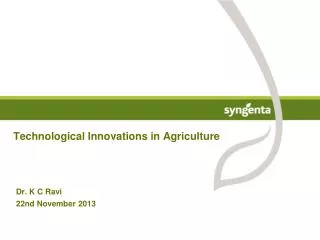 Technological Innovations in Agriculture