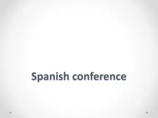 Spanish conference