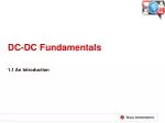 DC-DC Fundamentals - slide 1
