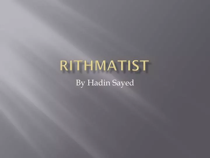 rithmatist