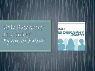 Gale Biography In Context