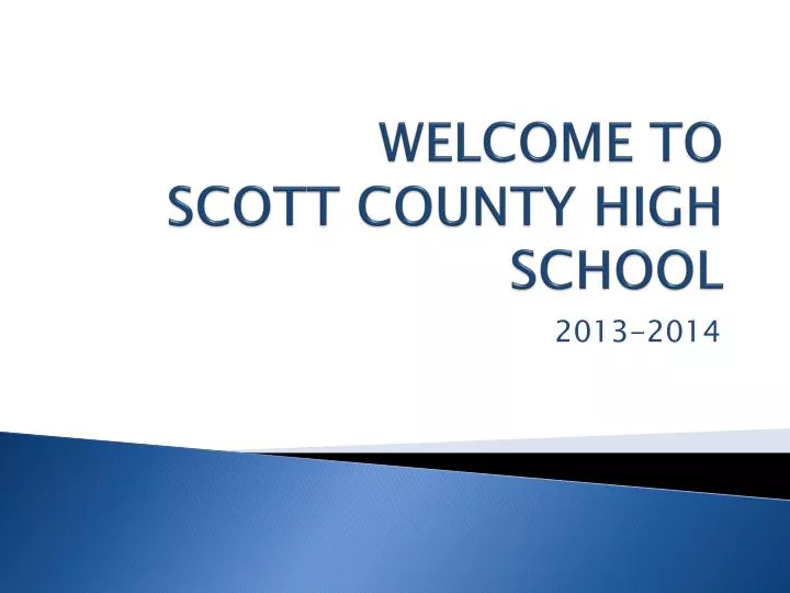 welcome to scott county high school