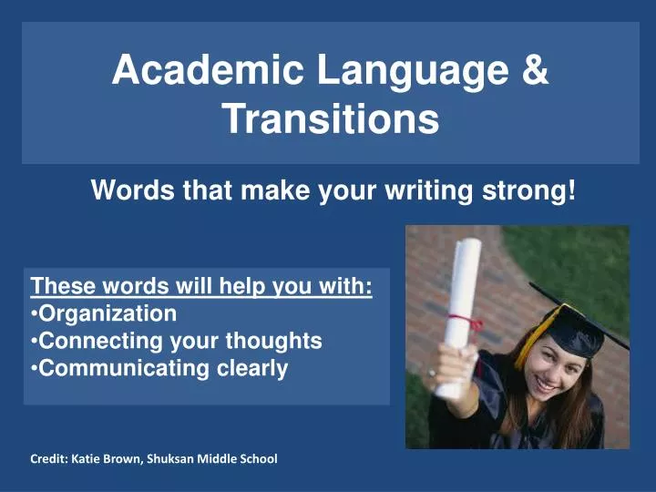 academic language transitions