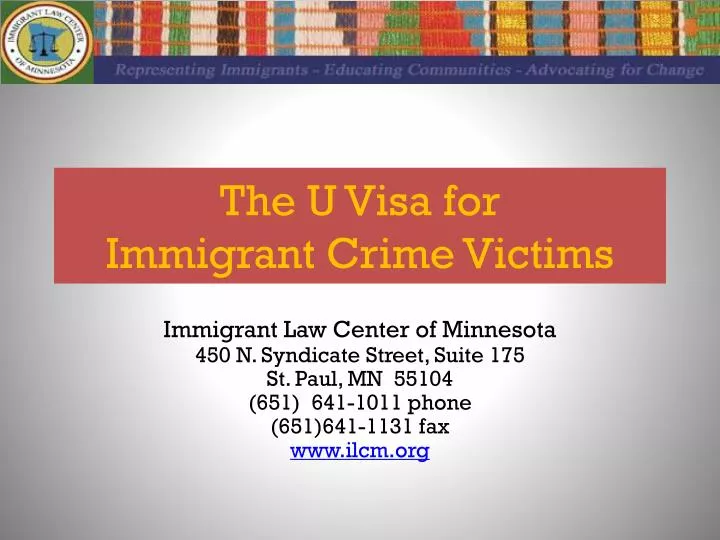 the u visa for immigrant crime victims