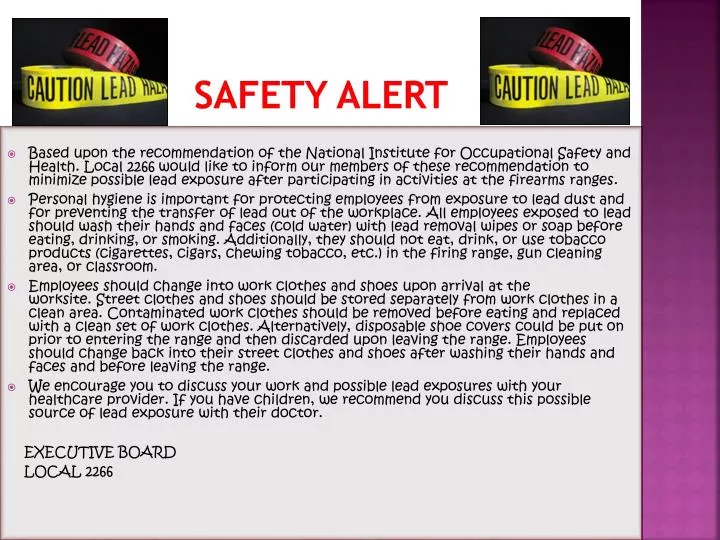 safety alert