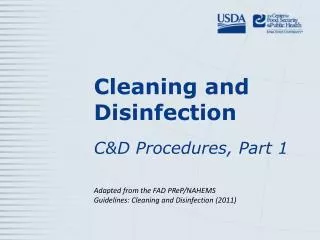 Cleaning and Disinfection