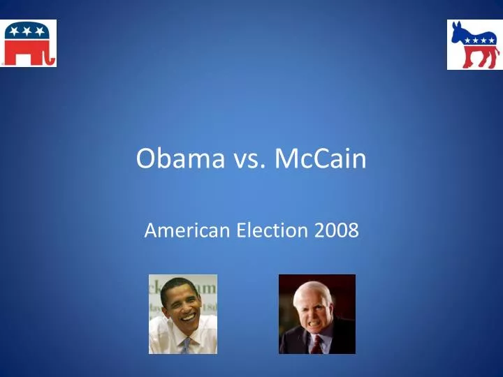 obama vs mccain