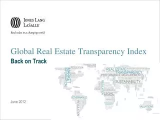 Global Real Estate Transparency Index Back on Track