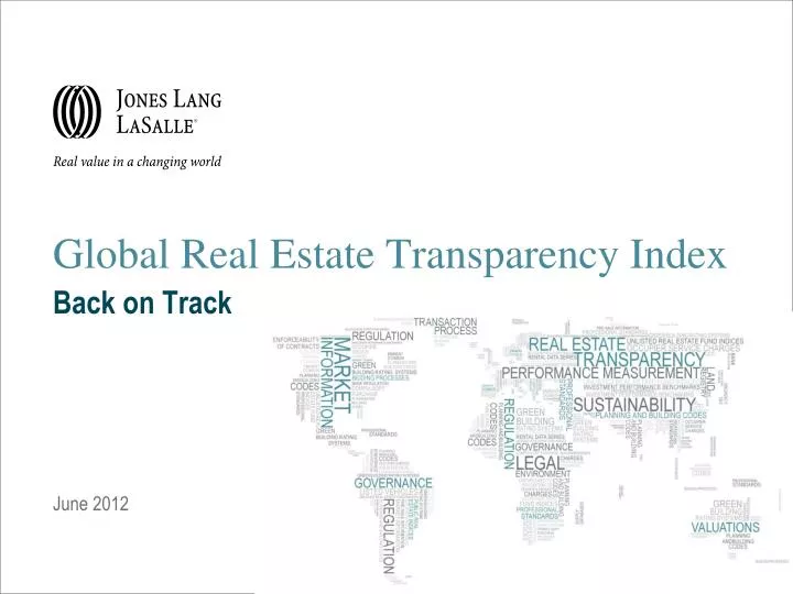global real estate transparency index back on track