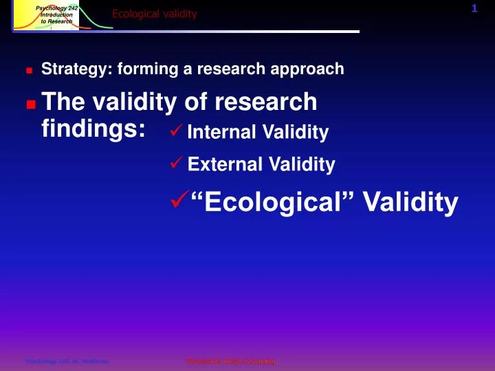 ecological validity