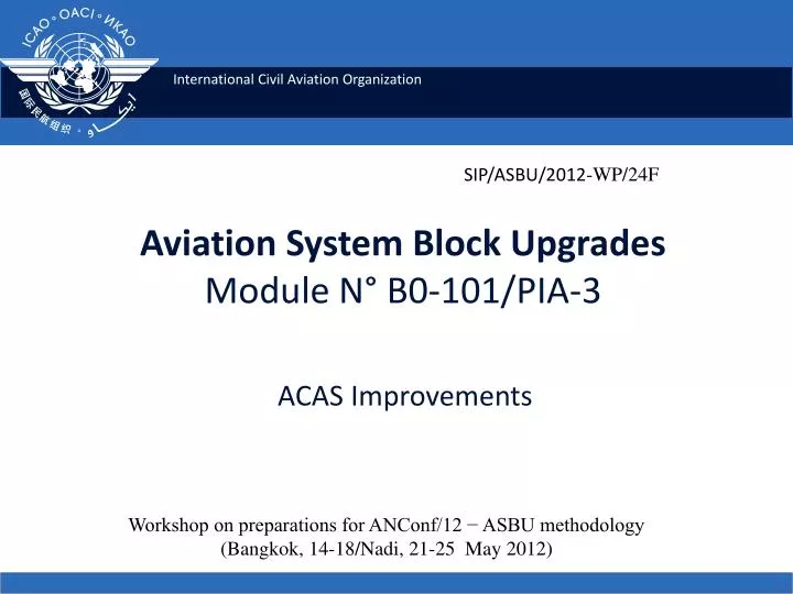 aviation system block upgrades module n b0 101 pia 3 acas improvements