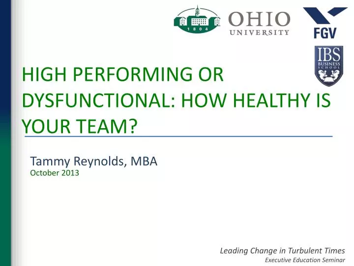 high performing or dysfunctional how healthy is your team