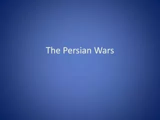 The Persian Wars