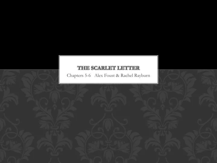 the scarlet letter