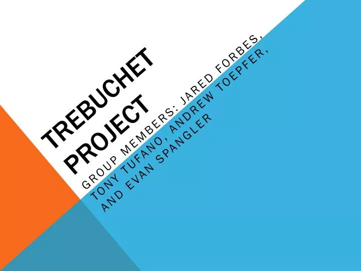 trebuchet project