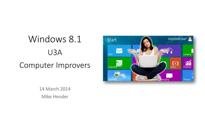 windows 8 1 u3a computer improvers