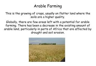 Arable Farming