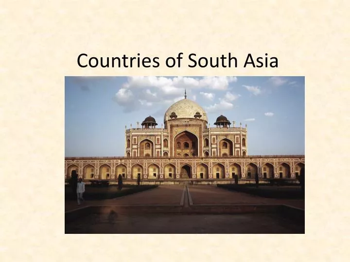 countries of south asia