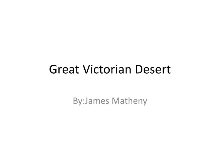 great victorian desert