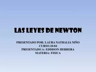 las leyes de newton