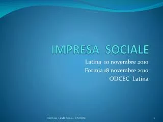 impresa sociale