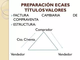 preparaci n ecaes t tulos valores