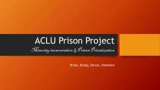 ACLU Prison Project