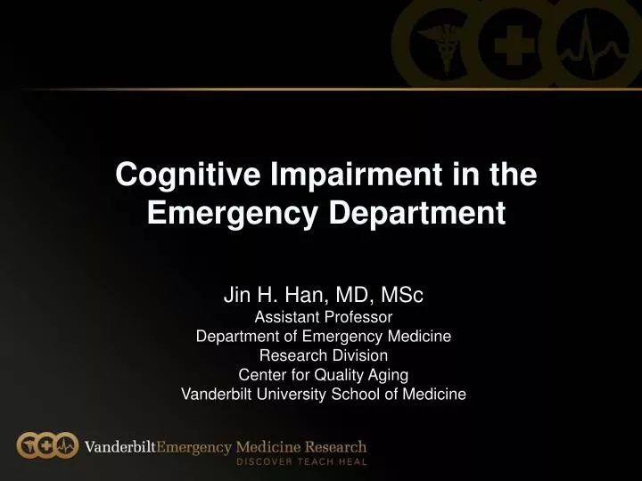 cognitive impairment in the emergency department