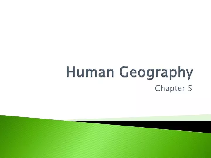 human geography