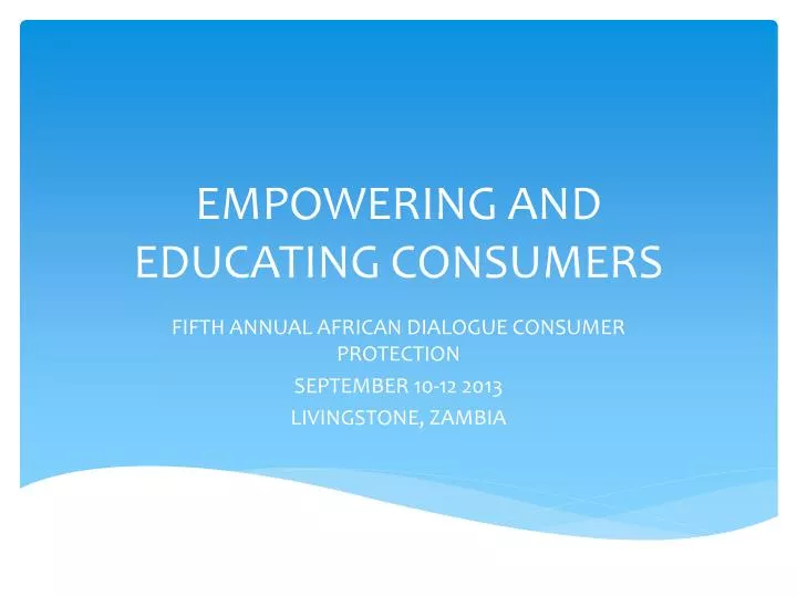 empowering and educating consumers
