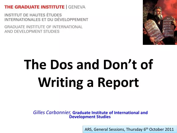 the dos and don t of writing a report