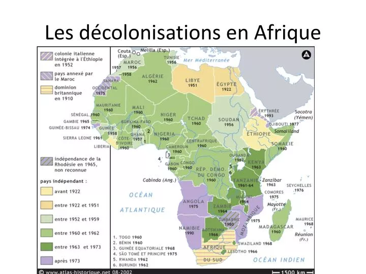 les d colonisations en afrique
