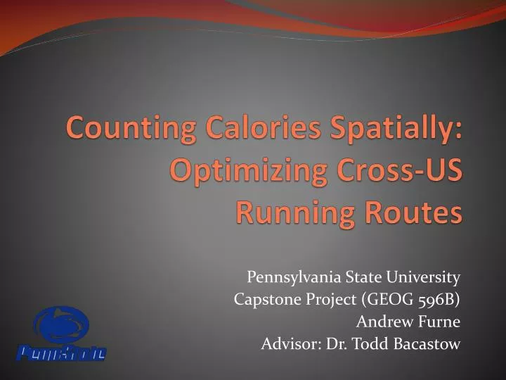 counting calories spatially optimizing cross us running routes