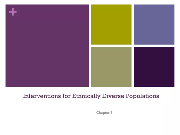 interventions for ethnically diverse populations